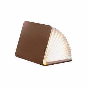 Rozkládací světlo "Smart Book" mini, hnědá kůže - Gingko obraz