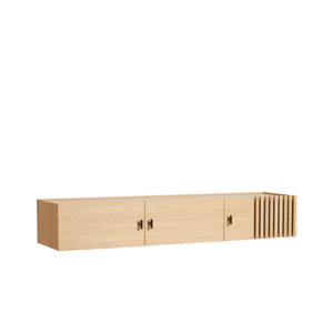 Komoda na zeď "Array", 150 x 53 cm, 2 varianty - Woud Varianta: dub, světlý obraz