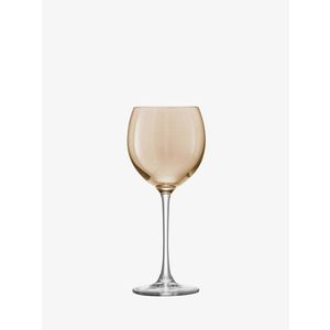 Sklenice na víno Polka, 400 ml, metalická, set 4 ks - LSA International obraz