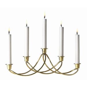 Svícen Harmony pozlacený 24 karátů - Georg Jensen obraz