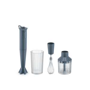 Designový ruční mixér s odměrkou a ručním šlehačem, šedý, prům. 7 cm - Alessi obraz