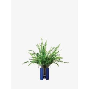Terrazza květináč, v. 22 cm, Ø19 cm, čirá/kobaltově modrá - LSA international obraz