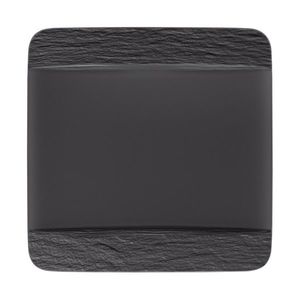 Čtvercový mělký talíř, kolekce Manufacture Rock - Villeroy & Boch obraz