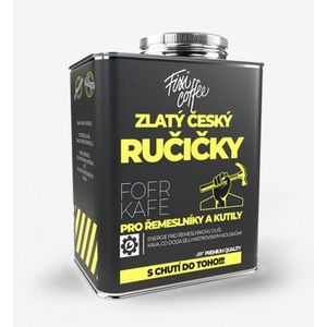 Dárková káva v kanystru - Zlatý český ručičky - zrnková 500 g obraz