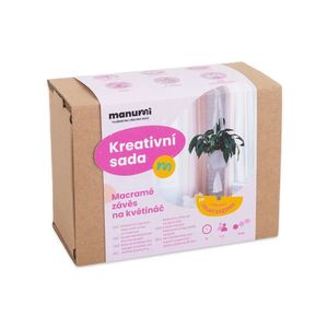 Kreativní sada na výrobu macramé závěsu na květináč obraz