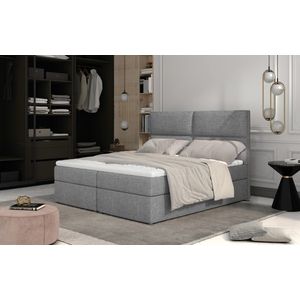 Boxspring PILANSI 15 140x200, světle šedá látka obraz