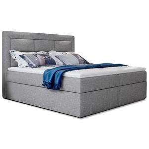 Boxspring KORBELA 21 140x200, světle šedá látka obraz
