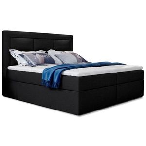 Boxspring KORBELA 20 140x200, černá látka obraz