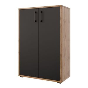 Skříňka NEJBY GIANNI PREMIUM typ 1, korpus: dub wotan, dvířka: antracit obraz