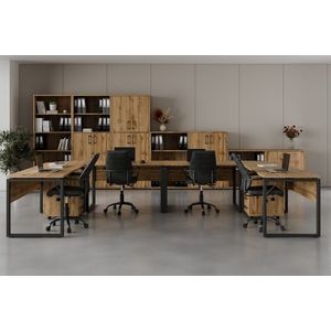 Kancelářská sestava NEJBY GIANNI PREMIUM 6, dub wotan obraz