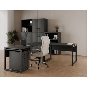 Kancelářská sestava NEJBY GIANNI PREMIUM 1, antracit obraz