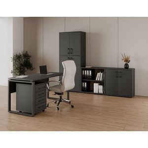 Kancelářská sestava NEJBY GIANNI PREMIUM 2, antracit obraz