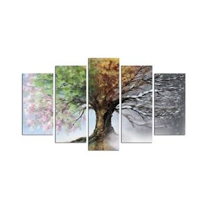 5dílný obraz STROM - moderní nástěnná dekorace z MDF, 110 x 60 cm - II. jakost, POUZE OSOBNÍ ODBĚR obraz