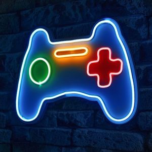 Neonový LED nápis Play Station - barevná světelná dekorace na zeď - II. jakost, POUZE OSOBNÍ ODBĚR obraz