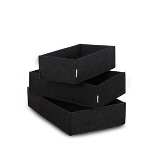 Dekorativní úložné boxy 3 ks, 32 x 21 x 7, 5 cm - II. jakost, POUZE OSOBNÍ ODBĚR obraz