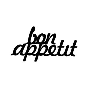 Dekorativní kovový doplněk na zeď - BON APPETIT - II. jakost, POUZE OSOBNÍ ODBĚR obraz