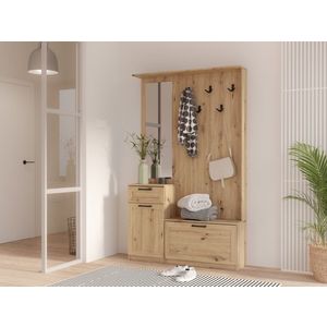 Předsíňová stěna DUNANUEJ 2, dub artisan, 5 let záruka obraz