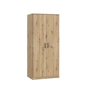 Dvoudveřová skříň DUNANUEJ, dub artisan, 5 let záruka obraz