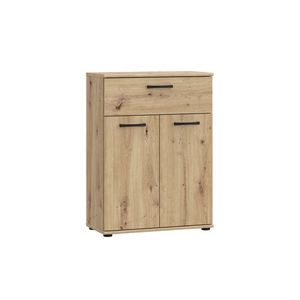Komoda DUNANUEJ 1 se zásuvkou, dub artisan, 5 let záruka obraz
