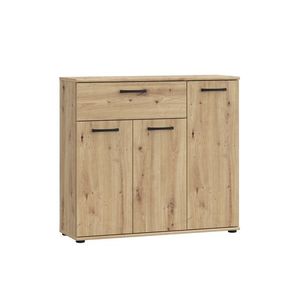 Komoda DUNANUEJ 2 se zásuvkou, dub artisan, 5 let záruka obraz