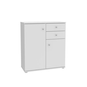 Komoda GARON 2D2S, bílá, 5 let záruka obraz