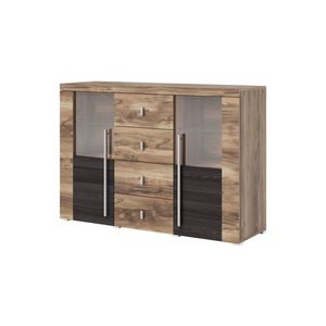 Komoda TYLTA 2D4S, ořech satin/touchwood obraz