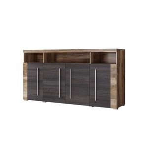 Komoda TYLTA 4D, ořech satin/touchwood obraz