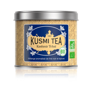 Kusmi Tea Sypaný černý čaj Kashmir Tchai Bio, kovová dóza 100 g 21722A1070 obraz