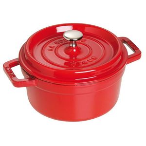 Staub Litinový hrnec s poklicí Cocotte, višňová, 24 cm / 3, 8 l 1102406 obraz