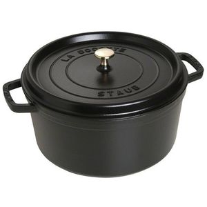 Staub Litinový hrnec s poklicí Cocotte, černá, 30 cm / 8, 35 l 1103025 obraz