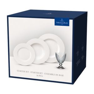 Villeroy & Boch Startovací sada 12 talířů Royal a 4 pohárů na červené víno Boston 10-4412-8728 obraz