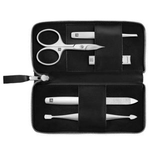Zwilling Beauty Premium manikúra AppleSkin, 5 ks (nůžky, štípátko), černá 97016-004-0 obraz