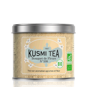 Kusmi Tea Sypaný černý čaj Bouquet of Flower N°108 Bio, kovová dóza 100 g 21671A1070 obraz