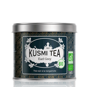 Kusmi Tea Sypaný černý čaj Earl Grey Bio, kovová dóza 100 g 21641A1070 obraz