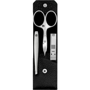 Zwilling Beauty Premium manikúra Yak, kožené pouzdro, 3 ks (nůžky, štípátko, pinzeta), černá 98642-004 obraz