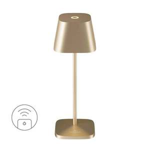 Villeroy & Boch Nabíjecí LED lampička do exteriéru / interiéru Neapel Micro, 20 cm, brushed gold 97267 obraz
