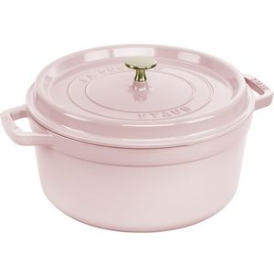 Staub Litinový hrnec s poklicí Cocotte, 24 cm / 3, 8 l, růžová 1030217 obraz