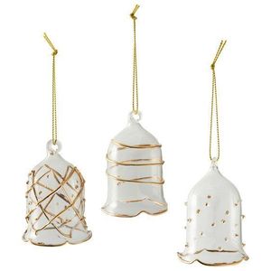 Villeroy & Boch Winter Collage Accessoires skleněné zvonky, sada 3 ks 35-9391-0075 obraz