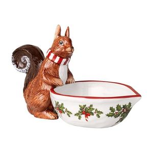 Villeroy & Boch Vánoční figurka veverky s miskou Toy’s Fantasy, 20 cm 14-8332-3756 obraz