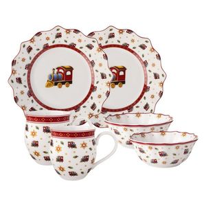 Villeroy & Boch Sada vánočního porcelánu Toy’s Delight, Lokomotiva, 6 ks 14-8585-7288 obraz