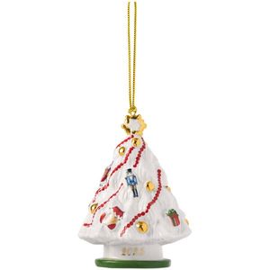 Villeroy & Boch Závěsná porcelánová ozdoba Christmas Classics 2025, Stromeček, 9, 8 cm 14-8675-4348 obraz