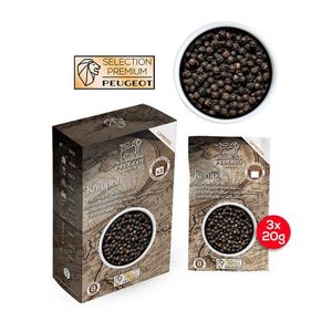 Peugeot Černý pepř Kampot Premium, 3 x 20 g 42462 obraz