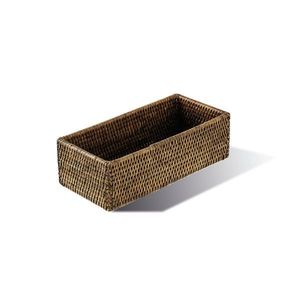 Sambonet Ratanový obdélníkový koš, kolekce Radici, 26, 5 x 12 cm, medově hnědá 58233-03 obraz