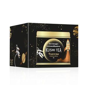 Kusmi Tea Sypaný černý vánoční čaj Tsarevna Bio, kovová dóza, 120 g 21303A1070 obraz