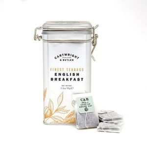 Cartwright & Butler Porcovaný černý čaj English Breakfast, kovová dóza, 90 g 4460 obraz