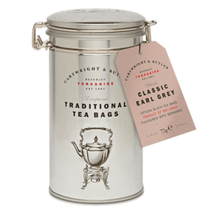 Cartwright & Butler Porcovaný černý čaj Earl Grey, kovová dóza, 90 g 4461 obraz