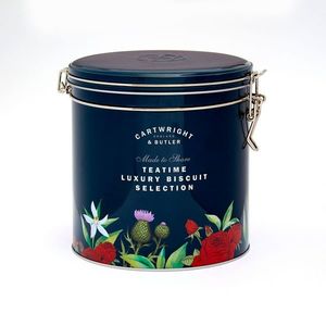 Cartwright & Butler Dárková sada sušenek a čajů Teatime, kovová dóza, 580 g 4681 obraz