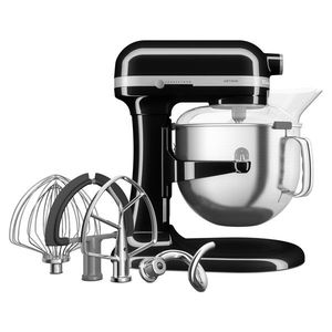 KitchenAid Kuchyňský robot Artisan 5KSM70SHX, se zvedací mísou 6, 6 l, černá 5KSM70SHXEOB obraz
