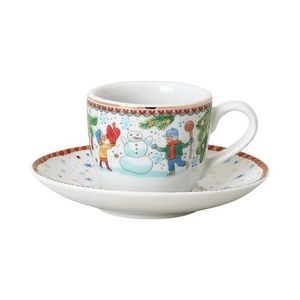 Rosenthal Vánoční espresso šálek a podšálek, Vánoční radovánky, 80 ml/12 cm 02476-727496-14715 obraz