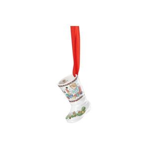 Rosenthal Porcelánová mini bota, motiv Dřevěné kostky, Vánoční radovánky, 7 cm 02249-727502-27829 obraz